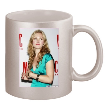 Julia Stiles 11oz Metallic Silver Mug