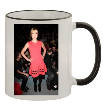 Julia Stiles 11oz Colored Rim & Handle Mug