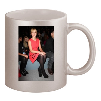 Julia Stiles 11oz Metallic Silver Mug