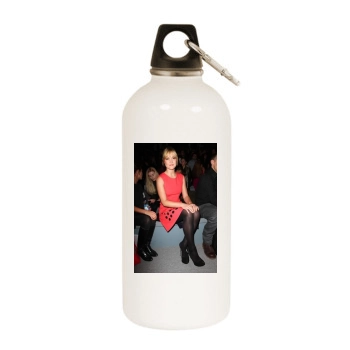 Julia Stiles White Water Bottle With Carabiner