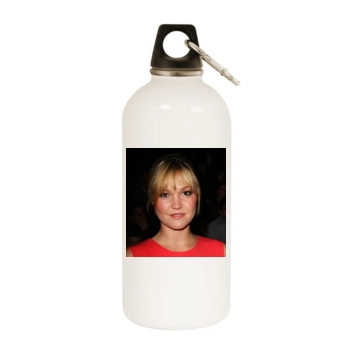 Julia Stiles White Water Bottle With Carabiner