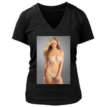 Brooklyn Decker Women's Deep V-Neck TShirt