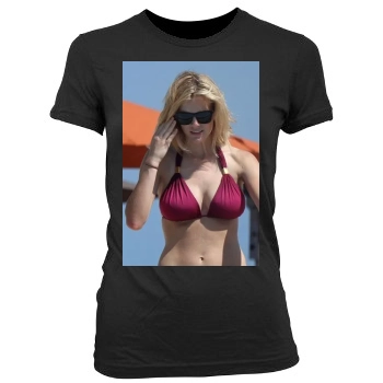 Brooklyn Decker Women's Junior Cut Crewneck T-Shirt