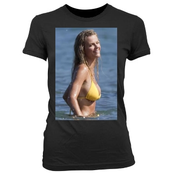 Brooklyn Decker Women's Junior Cut Crewneck T-Shirt