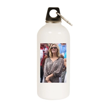 Brooklyn Decker White Water Bottle With Carabiner