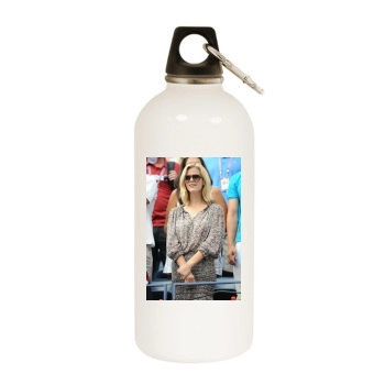 Brooklyn Decker White Water Bottle With Carabiner