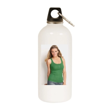 Brooklyn Decker White Water Bottle With Carabiner