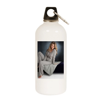 Brooklyn Decker White Water Bottle With Carabiner