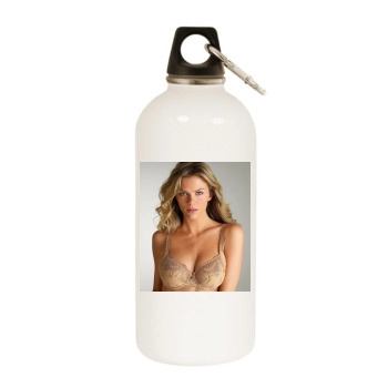 Brooklyn Decker White Water Bottle With Carabiner