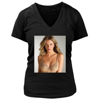 Brooklyn Decker Women's Deep V-Neck TShirt