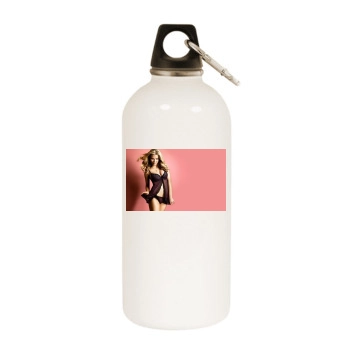 Brooklyn Decker White Water Bottle With Carabiner