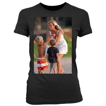 Brooklyn Decker Women's Junior Cut Crewneck T-Shirt