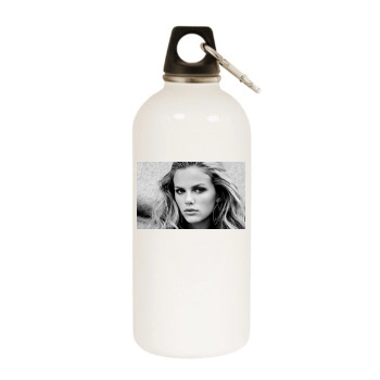 Brooklyn Decker White Water Bottle With Carabiner