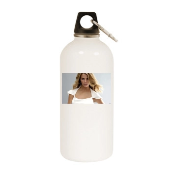 Brooklyn Decker White Water Bottle With Carabiner