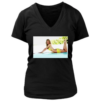 Brooklyn Decker Women's Deep V-Neck TShirt