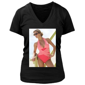 Brooklyn Decker Women's Deep V-Neck TShirt