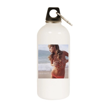 Brooklyn Decker White Water Bottle With Carabiner