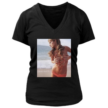 Brooklyn Decker Women's Deep V-Neck TShirt