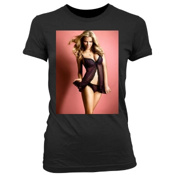 Brooklyn Decker Women's Junior Cut Crewneck T-Shirt