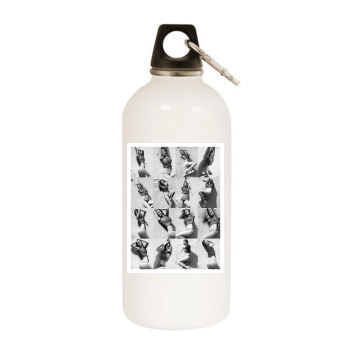 Brooklyn Decker White Water Bottle With Carabiner