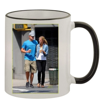 Brooklyn Decker 11oz Colored Rim & Handle Mug