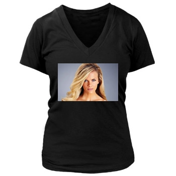 Brooklyn Decker Women's Deep V-Neck TShirt