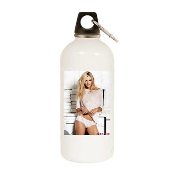 Brooklyn Decker White Water Bottle With Carabiner