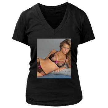 Brooklyn Decker Women's Deep V-Neck TShirt