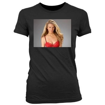 Brooklyn Decker Women's Junior Cut Crewneck T-Shirt