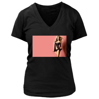 Brooklyn Decker Women's Deep V-Neck TShirt