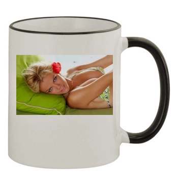 Brooklyn Decker 11oz Colored Rim & Handle Mug