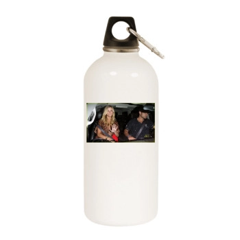 Brooklyn Decker White Water Bottle With Carabiner