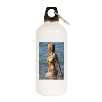 Brooklyn Decker White Water Bottle With Carabiner