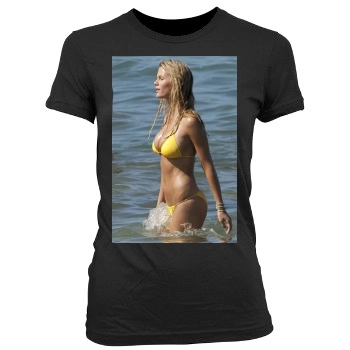 Brooklyn Decker Women's Junior Cut Crewneck T-Shirt