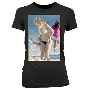 Brooklyn Decker Women's Junior Cut Crewneck T-Shirt