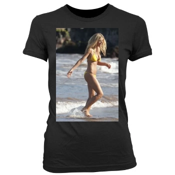 Brooklyn Decker Women's Junior Cut Crewneck T-Shirt