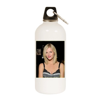 Brooklyn Decker White Water Bottle With Carabiner