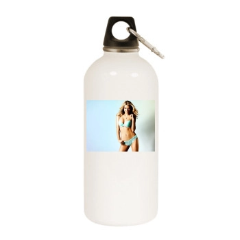 Brooklyn Decker White Water Bottle With Carabiner