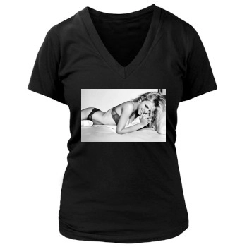 Brooklyn Decker Women's Deep V-Neck TShirt