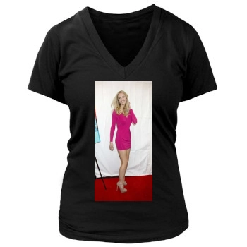 Brooklyn Decker Women's Deep V-Neck TShirt