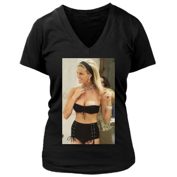 Brooklyn Decker Women's Deep V-Neck TShirt