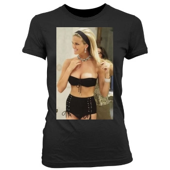 Brooklyn Decker Women's Junior Cut Crewneck T-Shirt