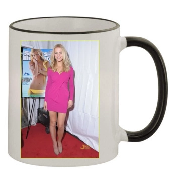 Brooklyn Decker 11oz Colored Rim & Handle Mug