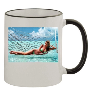 Brooklyn Decker 11oz Colored Rim & Handle Mug