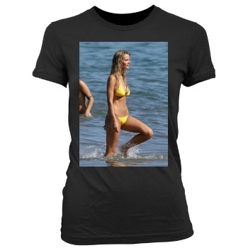 Brooklyn Decker Women's Junior Cut Crewneck T-Shirt