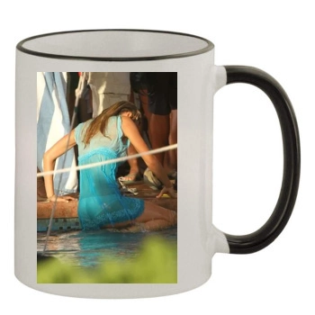 Brooklyn Decker 11oz Colored Rim & Handle Mug