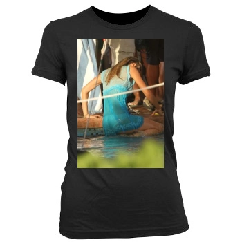 Brooklyn Decker Women's Junior Cut Crewneck T-Shirt