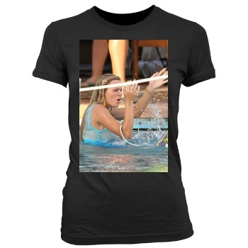 Brooklyn Decker Women's Junior Cut Crewneck T-Shirt