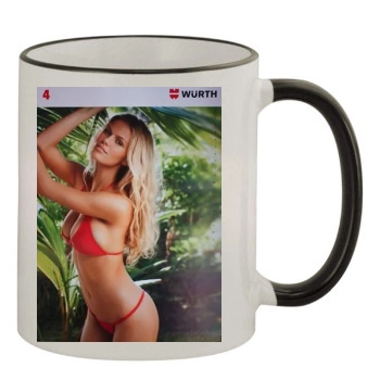 Brooklyn Decker 11oz Colored Rim & Handle Mug