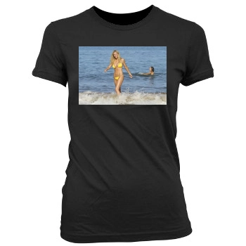 Brooklyn Decker Women's Junior Cut Crewneck T-Shirt